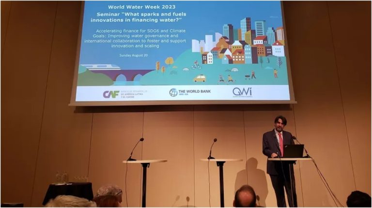 CAF destaca relevancia de la seguridad hídrica en el marco de la Semana Mundial del Agua