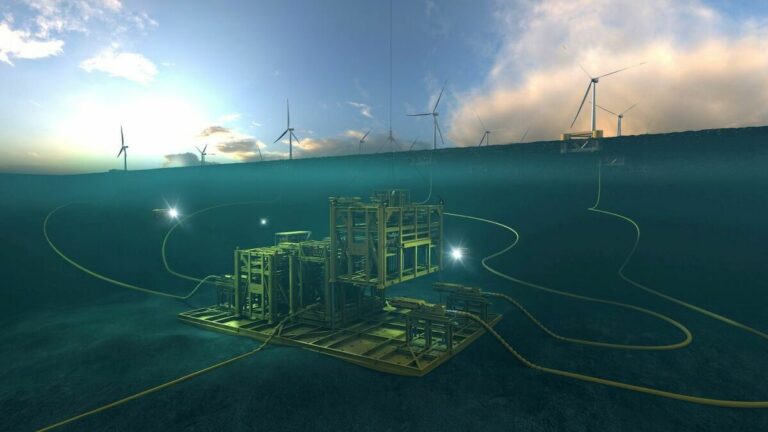 Aker presenta solución submarina para subestaciones eólicas flotantes en alta mar