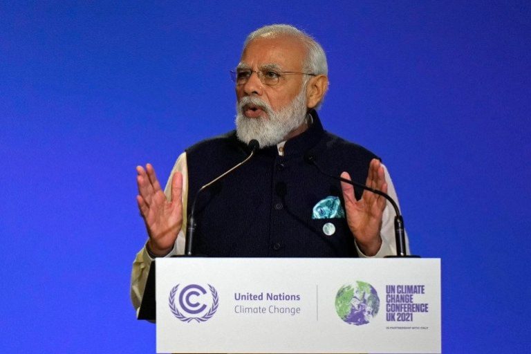 India anuncia en la COP26 que apunta a emisiones netas de carbono cero para 2070