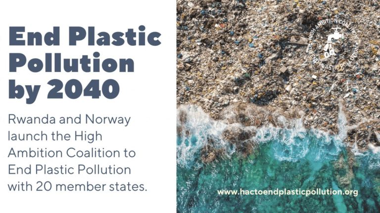 Lanzan coalición global para acabar con la contaminación por plástico en 2040