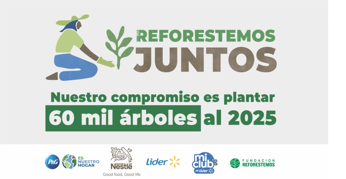 Nestlé, Procter & Gamble y Walmart Chile plantarán 20.000 árboles…